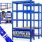 MONZANA Stellingkast - 5 MDF Planken 180x90x40 cm - Draagkracht 1750 kg - Blauw (2 stuks)