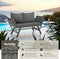 tectake® Sintra - 2-in-1 Wicker Tuinbank - Verstelbare Leuningen - 157 x 61 x 89 cm