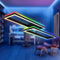 BRILONER - LED Plafondlamp - met afstandsbediening - CCT en RGB - 45W - zwart (2 stuks)