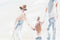 Schilderij DKD Home Decor 120 x 3,7 x 60 cm Strand (2 Stuks)