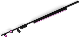 Philips Hue Perifo - Plafondlamp - 3 spots 1 lichtbalk - Zwart