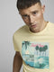 Jack & Jones JORSUITE TEE SS CREW NECK - T-shirt korte mouw met strandtekening - Geel (2020)