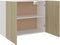 vidaXL - Hangkast - 80x31x60 - cm - bewerkt - hout - sonoma - eikenkleurig