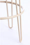 Alice barstoel Ø41x73 cm bouclé - crème/crème