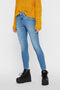 Pieces PCDELLY SKN MW CR LB124-BA/NOOS BC Dames Jeans - Skinny Fit - Stretch Denim - Maat XS