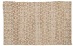 Tapijt Wit Natuurlijk 60 % Katoen Jute 160 x 230 cm