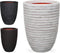 Capi Europe - Vaas elegant laag Row NL - 34x46 - Ivoor - Opening Ø27 - Bloempot voor binnen en buiten - Levenslang garantie - Breukbestendig - 100% Recyclebaar - CO2 Neutraal geproduceerd - KRWI782