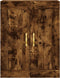 vidaXL - Wandkast - 69,5x34x90 - cm - bewerkt - hout - gerookt - eikenkleurig