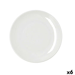 Bidasoa Harmony - Eetbord - Keramisch Ø 25 cm - Wit (6 Stuks)