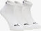 PUMA Unisex Quarter Plain Enkelsokken - Gerecycled materiaal - Wit (3-pack)