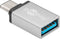Wentronic 56620 - USB-C naar USB-A adapter - USB 3.0 tot 5 Gbit/s - Zilver