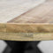 HSM Collection Ronde eettafel Portland - ø120 cm - mangohout/ijzer