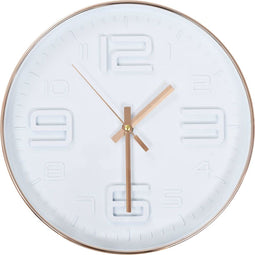 vidaXL - Wandklok - koper-look - 30 - cm