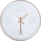 vidaXL - Wandklok - koper-look - 30 - cm