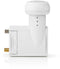 Nedis SLNBSCR11WT - LNB downconverter - Signaalsterkte 0,2-0,8 dB - Wit