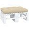 Palletkussen 120x80x12 cm stof beige