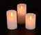 Anna's Collection Led kaars/stompkaars - wit - H15 x D7,5 cm - wax - bewegende vlam