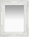 vidaXL - Wandspiegel - barok - stijl - 50x40 - cm - wit