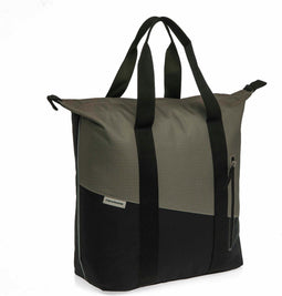 New Looxs Oslo Kota - Enkele Fietstas - 24L met Rits en Haken - 100% Gerecycled Polyester - Zwart-Groen