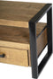 Livingfurn - TV Meubel Nairobi 120cm - Mangohout / Gecoat Staal
