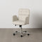 Design Bureaustoel - Ergonomisch - Grijs Crème - Kunstleer - Robuust