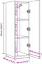 vidaXL - Tv-meubel - 30,5x30x90 - cm - bewerkt - hout - oud - houtkleurig