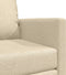 vidaXL - Hoefslaapbank - 2-in-1 - Crème - 74x77x81 - cm - Stof