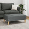 vidaXL - Voetenbank - 77x55x31 - cm - stof - donkergrijs