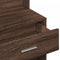 vidaXL - Kaptafel - met - kastje - 80x35x132 - cm - bruin - eikenkleur