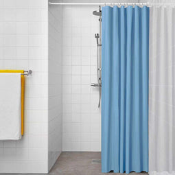 Douchegordijn Exma basic azul Blauw PVC 180 x 180 cm