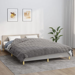 vidaXL-Verzwaringsdeken-200x225-cm-13-kg-stof-grijs