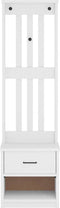 vidaXL - Halboom - SANDENS - wit - 45x40x159,5 - cm - massief - grenenhout