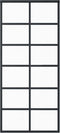 vidaXL - Schuifdeur - met - beslag - 90x205 - cm - aluminium - en - ESG-glas
