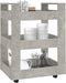 vidaXL - Keukentrolley - 60x45x80 - cm - bewerkt - hout - betongrijs