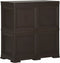 vidaXL - Opbergkast - hout-look - 79x43x85,5 - cm - kunststof - bruin
