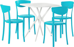 Beliani SERSALE/VIESTE - Bistroset voor 2 - Wit - Kunststof