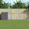 vidaXL - Hondenhok - met - ren - 110x1017x110 - cm - staal - antracietkleurig