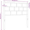 vidaXL - Hoofdbord - 90 - cm - metaal - wit