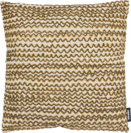 WOOOD Kussen Marley - Polyester - Groen Melange - 45x45x10