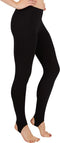 dressforfun - Legging dames S - open hiel en baal - zwart