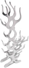 vidaXL - Wijnrek - vlammenvorm - 9 - flessen - zilver - aluminium