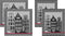DDDDD Canal - Theedoek en Keukendoek Set - 100% Katoen - Zwart (2 stuks)