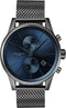 BOSS Jet - Herenhorloge - 41 mm - Blauwe wijzerplaat - Grijze Milanese band