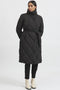 Vila Viwanas - Quilted Coat - Lichtgewicht met tailleriem - Zwart Dames Maat 36