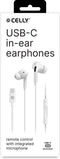 Celly UP1200TYPECWH hoofdtelefoon/headset Bedraad In-ear Oproepen/muziek USB Type-C Wit