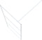 vidaXL - Inloopdouchewand - 90x195 - cm - transparant - ESG-glas - wit
