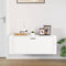 vidaXL Wandschoenenkast - 100x35x38 cm - 2 vakken - Wit