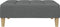 vidaXL - Voetenbank - 77x55x31 - cm - stof - donkergrijs