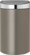 Brabantia Touch Bin - Prullenbak - 40 liter - Soft-Touch sluiting - Platinum/Matt Steel deksel