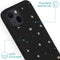iMoshion Hoesje Geschikt voor iPhone 13 Mini Hoesje Siliconen - iMoshion Design hoesje - Zwart / Meerkleurig / Goud / Stars Gold